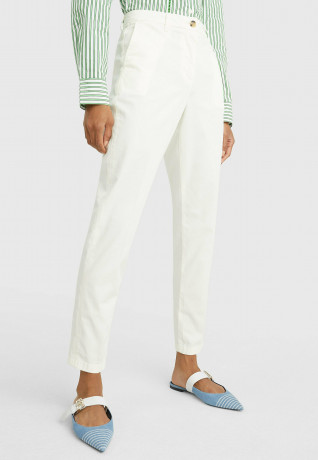Tommy Hilfiger SLIM CO BLEND Chinos ecru SLIM CO BLEND Брюки чинос экрю
