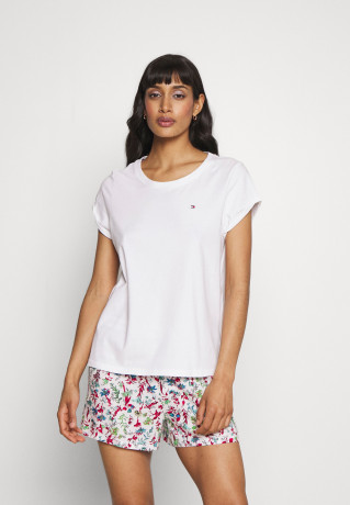 Tommy Hilfiger SHORT SLEEVE  SET Pyjamas white  КОМПЛЕКТ С КОРОТКИМ РУКАВОМ Пижамы белый