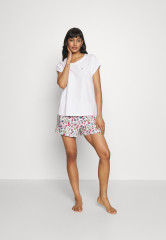 Tommy Hilfiger SHORT SLEEVE  SET Pyjamas white  КОМПЛЕКТ С КОРОТКИМ РУКАВОМ Пижамы белый