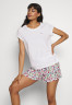 Tommy Hilfiger SHORT SLEEVE  SET Pyjamas white  КОМПЛЕКТ С КОРОТКИМ РУКАВОМ Пижамы белый