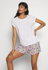 Tommy Hilfiger SHORT SLEEVE  SET Pyjamas white  КОМПЛЕКТ С КОРОТКИМ РУКАВОМ Пижамы белый