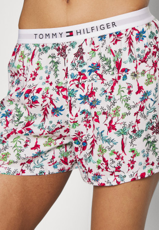 Tommy Hilfiger SHORT SLEEVE  SET Pyjamas white  КОМПЛЕКТ С КОРОТКИМ РУКАВОМ Пижамы белый