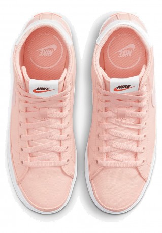Nike Performance COURT LEGACY Sneaker high pale coral/white-team oran COURT LEGACY Высокие кроссовки женские бледно-коралловый/бело-оранжевый