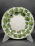 Тарелка сервировочная винтажная Meissen, зеленый растительный декор, фарфор, 21 см, Германия, 1970-80гг.