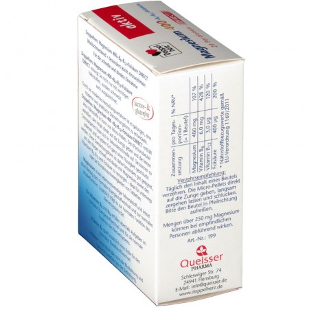 Doppelherz (Доппельхерц) aktiv Magnesium + B6 + B12 DIRECT 20 шт