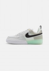Nike Sportswear AIR FORCE 1 REACT UNISEX Sneaker low photon dust/white/mint foam/olive aura/vivid green/particle grey AIR FORCE 1 REACT UNISEX Низкие кроссовки женские фотонная пыль/белый/мятная пена/оливковая аура/ярко-зеленый/серая частица