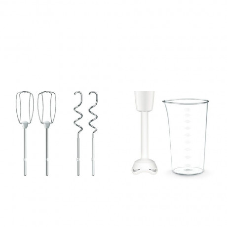 Tefal Tefal Stabmixer Prep'Mix+ HT461138 Handmixer 500 W Weiss  Погружной блендер Tefal Prep'Mix+ HT461138 ручной миксер 500 Вт белый