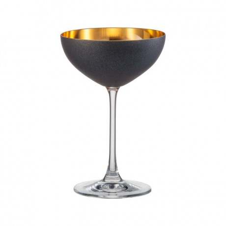 Eisch Eisch Cosmo schwarz gold Dessertschale Glas 250 ml / 17 cm Десертная чаша Eisch Cosmo из черного золота, стеклянная, 250 мл / 17 см