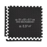 eyepower Puzzlematte Schwarz 63x63x2 8 Matten als Set Коврик-пазл черный 63x63x2 8 матов в комплекте