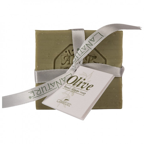 LaNature Royalseife nach Aleppo Art Stuckseife Olive, 200 g