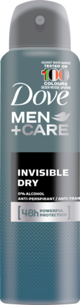 Dove MEN+CARE Дезодорант-спрей Invisible Dry, 150 мл