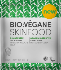 BIO VEGANE (Био Веган) TuchMaske Маска для лица Skinfood Gruntee, 16 мл