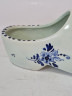 Башмачок декоративный винтажный Delft Blue Holland, бело-голубой дельфтский фарфор с изображением мельницы и цветов, 18 x 5 x 8 см, Голландия, 1960-70гг.