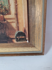 Картина винтажная "Перехваченное любовное письмо" Spitzweg, 34,5 x 23,5 см, Германия, 1960-70гг.