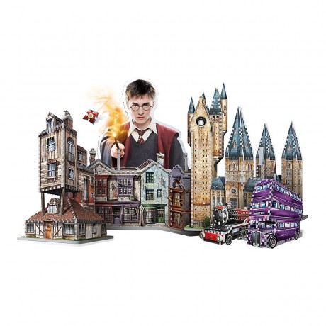 Wrebbit Wrebbit 3D Puzzle 415 Teile Harry Potter Fuchsbau Пазл Wrebbit 3D 415 деталей Гарри Поттер Нора