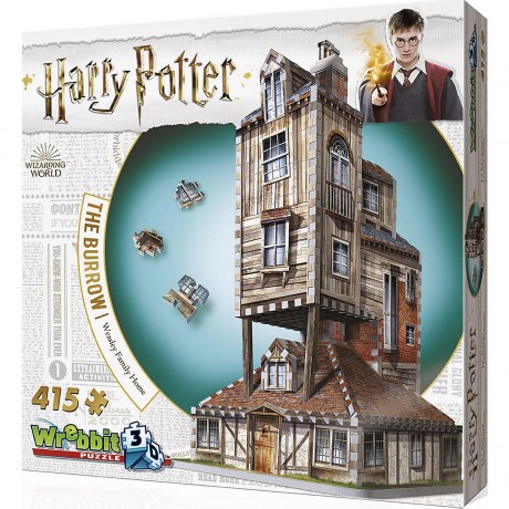 Wrebbit Wrebbit 3D Puzzle 415 Teile Harry Potter Fuchsbau Пазл Wrebbit 3D 415 деталей Гарри Поттер Нора