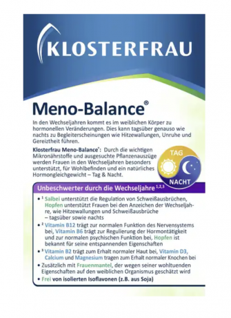 Klosterfrau Meno-Balance 60st, Мено-баланс во время менопаузы, 60 шт