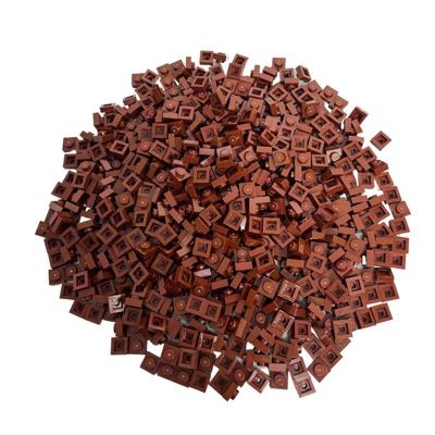 LEGO LEGO Platte 1x1 Rotbraun - Reddish Brown 3024 - 250x Тарелка LEGO 1x1 красновато-коричневая — красновато-коричневая 3024 — 250x