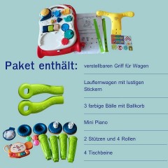 Coemo 2in1 Baby Laufwagen Rolli und Multifunktion Spieltisch Детская тележка 2 в 1 и многофункциональный игровой стол