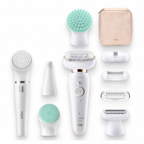 Braun 9 Flex 9300 Beauty-Set, Weiss/Gold  9 Косметический набор Flex 9300, белый/золотой