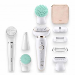 Braun 9 Flex 9300 Beauty-Set, Weiss/Gold  9 Косметический набор Flex 9300, белый/золотой