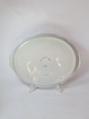 Блюдо винтажное овальное Delft Blue / Erven Lucas Bols из Флора Гауда, делфтский фарфор, ручная роспись, 42 x 32см, Голландия, 1950-60гг.