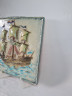 Панно декоративное винтажное Staatliche Majolika Karlsruhe с изображением парусника, керамика, 31 х 33 см, Германия, 1960-70гг.