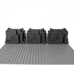 LEGO LEGO 4x10x6 Felsplatte Dunkelgrau - 50 Stuck - Rock Panel 6082 LEGO 4x10x6 Rock Panel Dark Grey — 50 штук — Rock Panel 6082