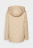 Tommy Hilfiger QUILTED HOODED JACKET Short coat beige СТЕГАНАЯ КУРТКА С КАПЮШОНОМ Короткое пальто бежевый