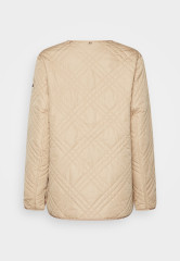 Tommy Hilfiger QUILTED HOODED JACKET Short coat beige СТЕГАНАЯ КУРТКА С КАПЮШОНОМ Короткое пальто бежевый