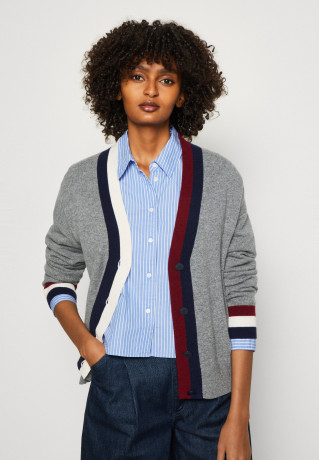 Tommy Hilfiger CARDIGAN Cardigan medium heather grey КАРДИГАН кардиган средний вересковый серый