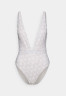 Tommy Hilfiger PLUNGE PRINT Swimsuit white ПРИНТ С ПОГРУЖЕННЫМ ПРИНТОМ Купальник белый