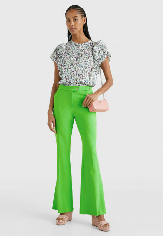 Tommy Hilfiger COASTAL FLORAL REGULAR FIT Blouse coastal floral ditsy spring lime COASTAL FLORAL REGULAR FIT Блуза прибрежный цветочный дитси весенний лайм