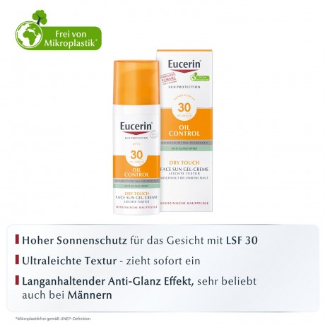 Eucerin Sun Gel-Creme Oil Contr.Anti-Gl.Eff.LSF 30  Sun Gel-Creme Oil Contr.Anti-Gl.Eff.SPF 30