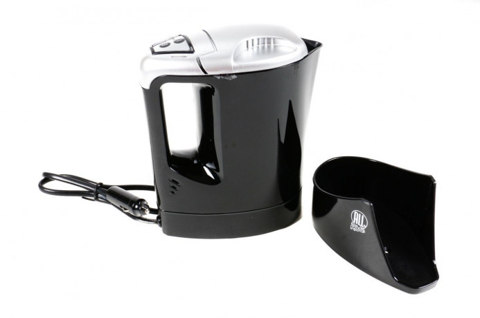 All Ride All Ride Reise-Wasserkocher LKW Wohnwagen, 300 W, 24 Volt Wasserkocher mit Halterung Чайник для путешествий All Ride Travel Caravan, 300 Вт, 24 В, чайник с держателем