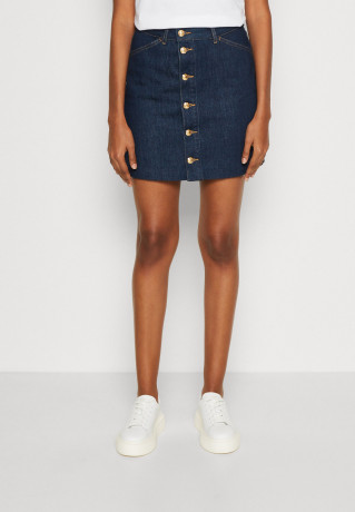 Tommy Hilfiger SKIRT NALA Mini skirt dark blue denim ЮБКА НАЛА Мини-юбка темно-синий деним