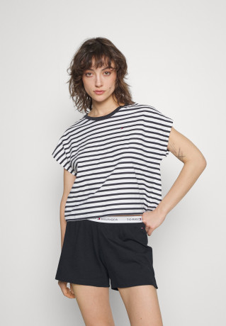 Tommy Hilfiger SHORT SLEEVE SET  Pyjama set desert sky КОМПЛЕКТ С КОРОТКИМ РУКАВОМ Пижамный комплект небо пустыни