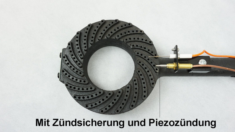 BlueCraft BlueCraft Gaskocher, (mit Piezozundung, Zundsicherung, inkl. 2 in 1 Gasregler-Schlussel fur Gasflasche), 10,5 kW 4 Fuss Hockerkocker Campingkocher Gasbrenner 4 Bein  Газовая плита BlueCraft (с пьезоподжигом, предохранителем зажигания, вкл. ключ 