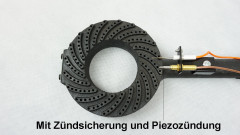 BlueCraft BlueCraft Gaskocher, (mit Piezozundung, Zundsicherung, inkl. 2 in 1 Gasregler-Schlussel fur Gasflasche), 10,5 kW 4 Fuss Hockerkocker Campingkocher Gasbrenner 4 Bein  Газовая плита BlueCraft (с пьезоподжигом, предохранителем зажигания, вкл. ключ 