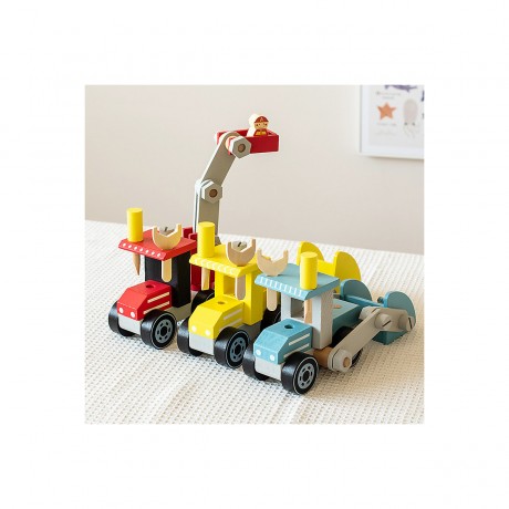 Hocan Demontage- und Montage-Lernspielzeug fur die fruhkindliche Bildung Kombinationswerkzeug-Wartungswagen Разборка и сборка развивающих игрушек для детей младшего возраста