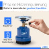 ZMC ZMC Gaskocher Campingkocher Gaskocher Shisha Kohleanzunder Stechgaskartusche Herd, (Maximale Temperatur: 1100W / Gewicht: 520g), Butangasbrenner Kartuschenkocher Kochfeld fur Festivals, Wanderungen  Газовая плита ZMC, походная плита, газовая плита, уг