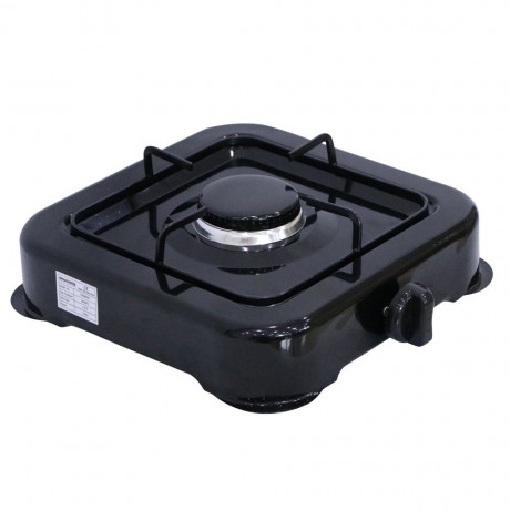 Melko Melko Gaskocher Gaskocher Campingkocher 1 flammig Gasherdplatte Camping Kochfeld, (1-St), Flamme stufenlos regulierbar durch Drehknopf  Газовая плита Melko, газовая плита, походная плита, 1 пламя, газовая плита, походная плита, (1 шт.), пламя плавно