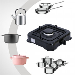 Melko Melko Gaskocher Gaskocher Campingkocher 1 flammig Gasherdplatte Camping Kochfeld, (1-St), Flamme stufenlos regulierbar durch Drehknopf  Газовая плита Melko, газовая плита, походная плита, 1 пламя, газовая плита, походная плита, (1 шт.), пламя плавно