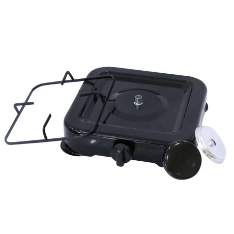 Melko Melko Gaskocher Gaskocher Campingkocher 1 flammig Gasherdplatte Camping Kochfeld, (1-St), Flamme stufenlos regulierbar durch Drehknopf  Газовая плита Melko, газовая плита, походная плита, 1 пламя, газовая плита, походная плита, (1 шт.), пламя плавно