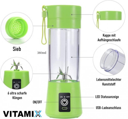 MAVURA MAVURA Akku-Smoothie-Maker VITAMIX Smoothie Maker To Go Mini USB Shake Mixer, Elektrischer Milchshaker Standmixer Tragbare Ruhrmaschine  MAVURA Беспроводной смузи-мейкер VITAMIX Smoothie Maker To Go Мини-USB-миксер для коктейлей, электрический моло