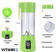 MAVURA MAVURA Akku-Smoothie-Maker VITAMIX Smoothie Maker To Go Mini USB Shake Mixer, Elektrischer Milchshaker Standmixer Tragbare Ruhrmaschine  MAVURA Беспроводной смузи-мейкер VITAMIX Smoothie Maker To Go Мини-USB-миксер для коктейлей, электрический моло