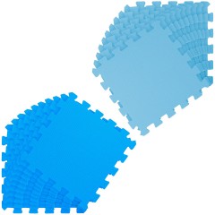 LittleTom Puzzlematte Uni Hellblau Dunkelblau 20 Teile Коврик-пазл Uni Light Blue Dark Blue 20 деталей
