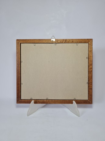 Картина винтажная Braun "Повозка", в раме, 27.5 x 23 см, Германия, 1970-80гг.