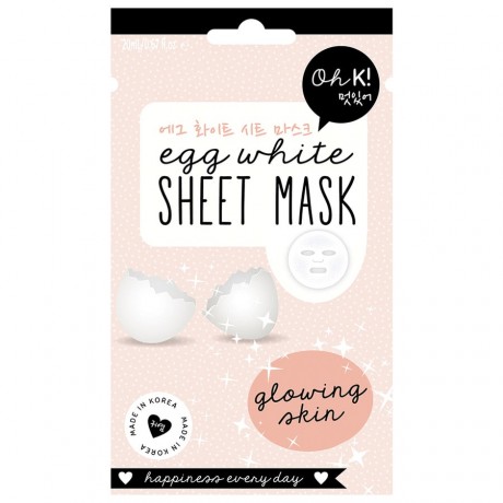 Oh K! Egg White Sheet Mask Maske Masken, 20 мл
