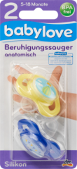 babylove Соска (успокаивающая), anatomisch, Силикон	, Gr. 2, Heißluftballon / смотретьkelpferd, 2 шт